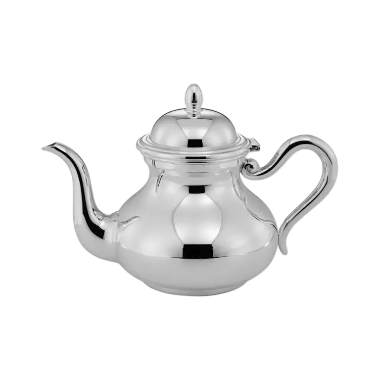 Ceainic din Argint 925, Model Donizetti, 6 Persoane, Mâner Argint Masiv, 16 cm