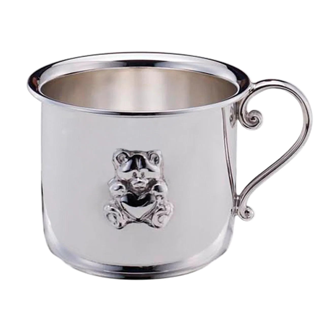 cana bebelusi argint 925 Bear with Heart cu maner
