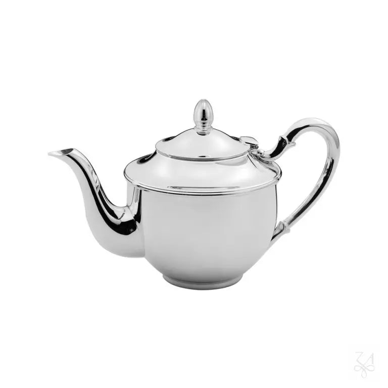 Ceainic din Argint 925, Model Ponchielli, 6 Persoane, Mânere Argint Masiv, 17 cm