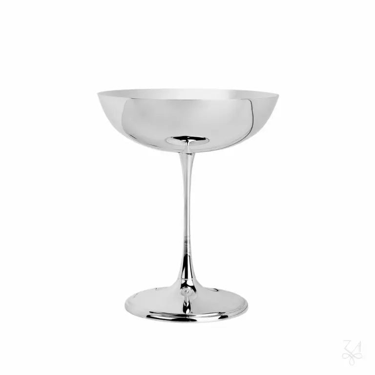 Pahar Șampanie Argintat, Model Unique, 20 cm