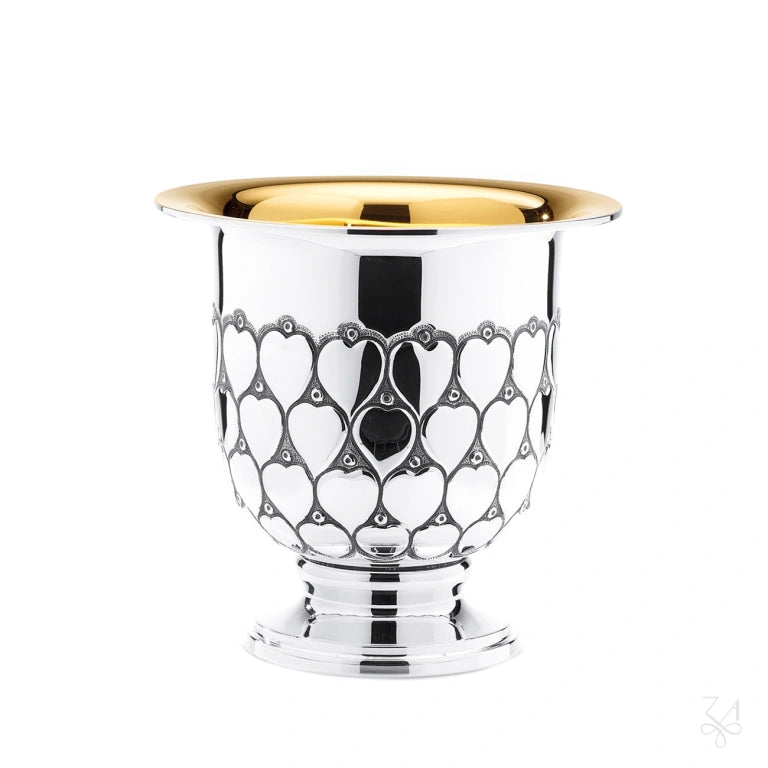 frapiera sampanie argint 925 Cuori interior aurit