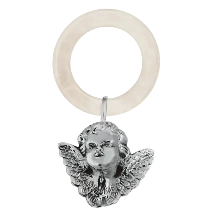 zornaitoare argint 925 Angel cu inel sidef