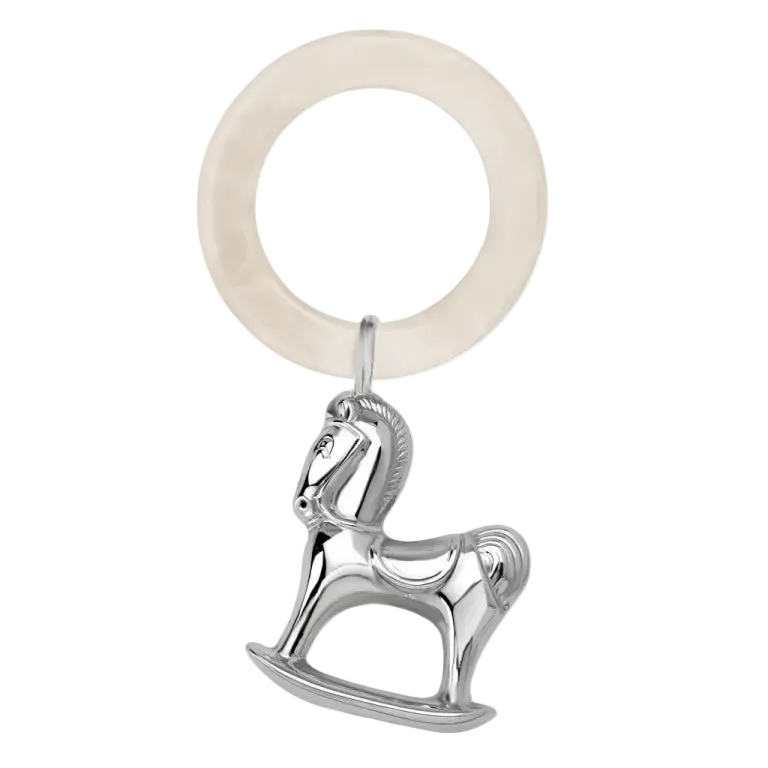 zornaitoare argint 925 Horse cu inel sidef