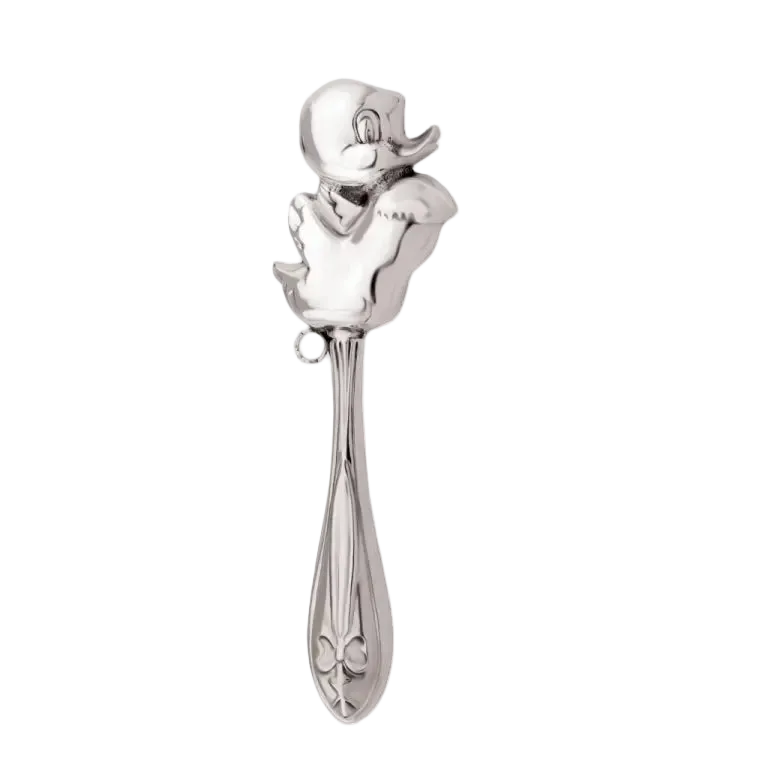zornaitoare argint 925 cu maner Big Duck