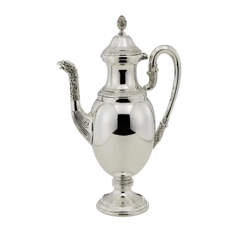 Cafetieră din Argint 925, Model Impero