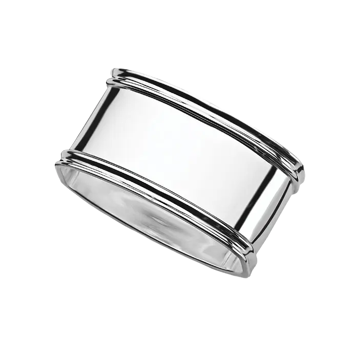 Inel Șervețel din Argint 925, Model Barrel Inglese, 3 x 5.5 cm, 36g