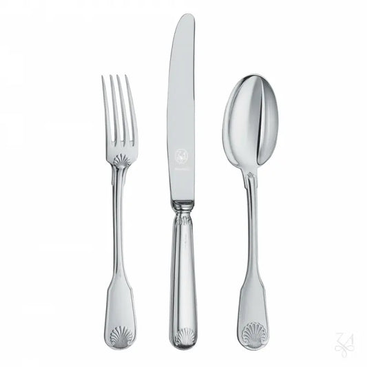 Set Cadou pentru Bebeluși Tacâmuri din Argint 925, Model Conchiglia