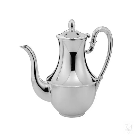 Cafetieră din Argint 925, Model Ponchielli, 6 Persoane, Mânere Argint Masiv, 18 cm
