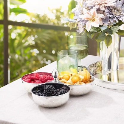 Set 3 Boluri Circulare Unite din Argint 925, 510g, Finisaj Lucios