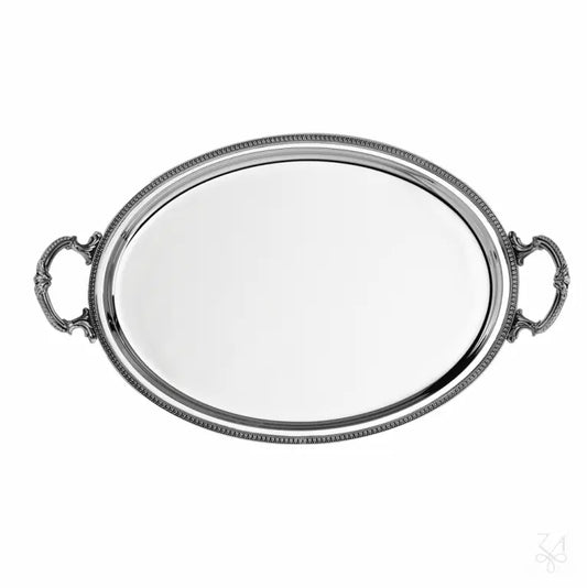 tava argint 925 ovala Impero cu manere