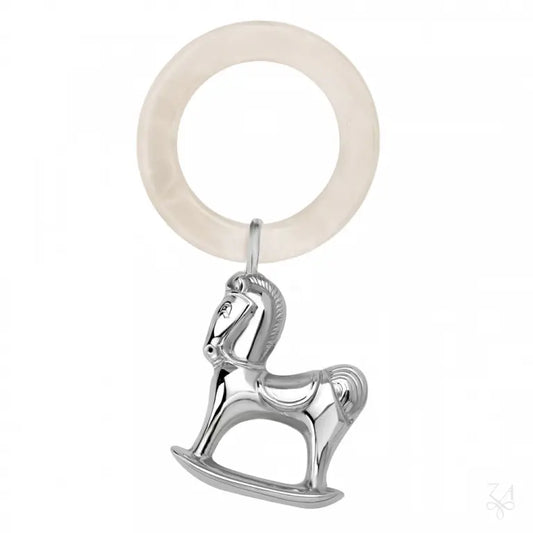 zornaitoare argint 925 Horse cu inel sidef